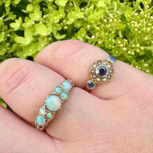 Freya Opal Ring Peach and Willow