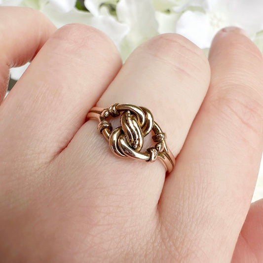 Orlie 9ct Gold Edwardian Lovers Knot Ring