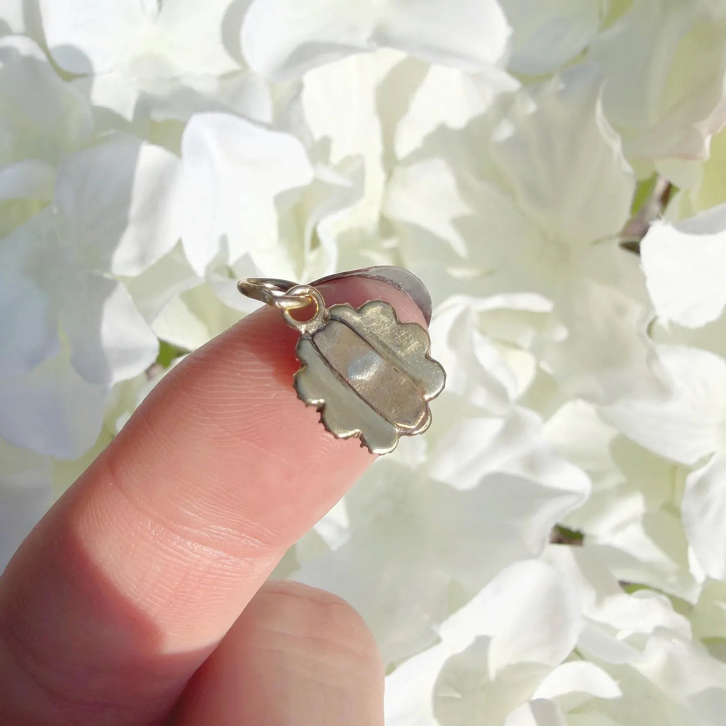 Annalise 15k Antique Amethyst & Seed Pearl Charm