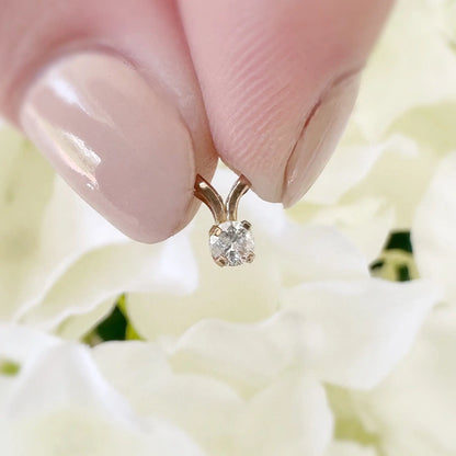 Esme Diamond Pendant Peach and Willow