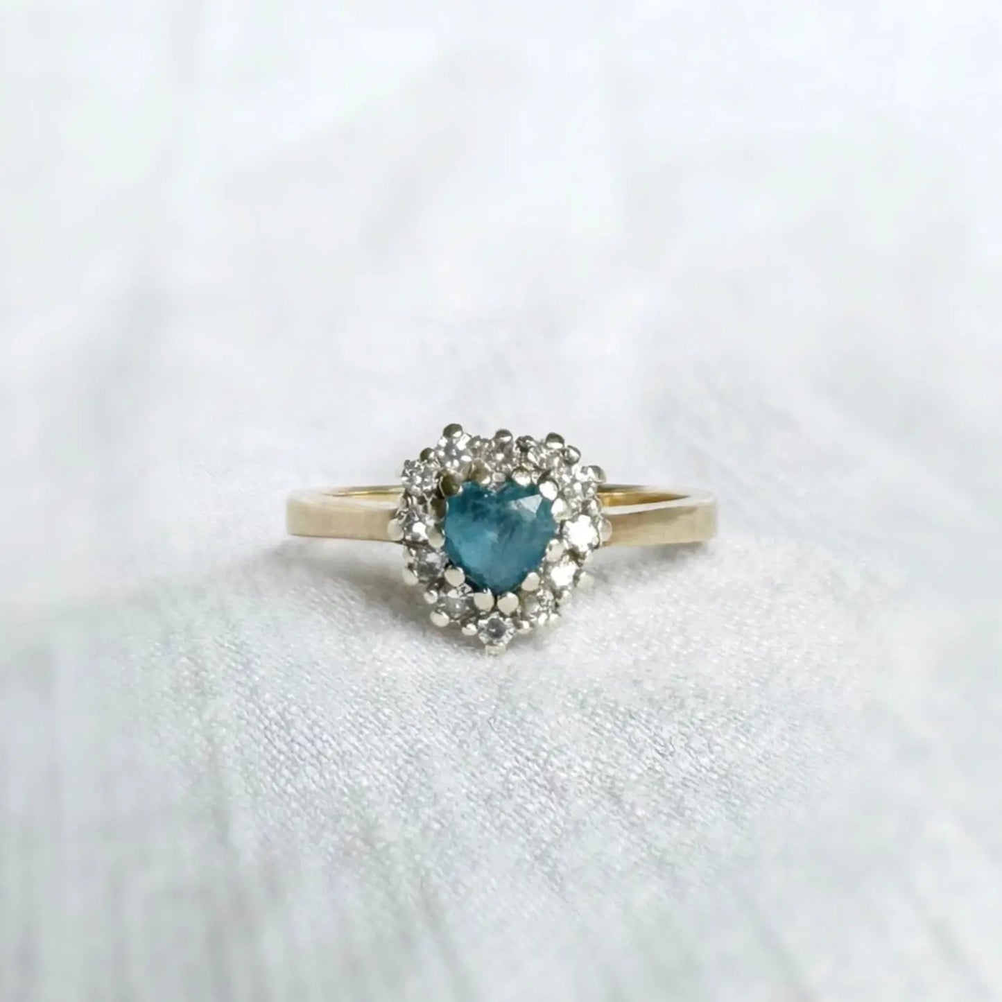 Elodie Topaz and Diamond Ring Peach and Willow