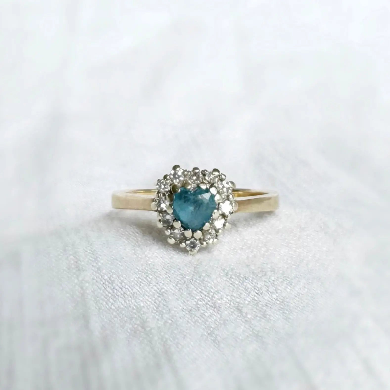 Elodie Topaz and Diamond Ring Peach and Willow