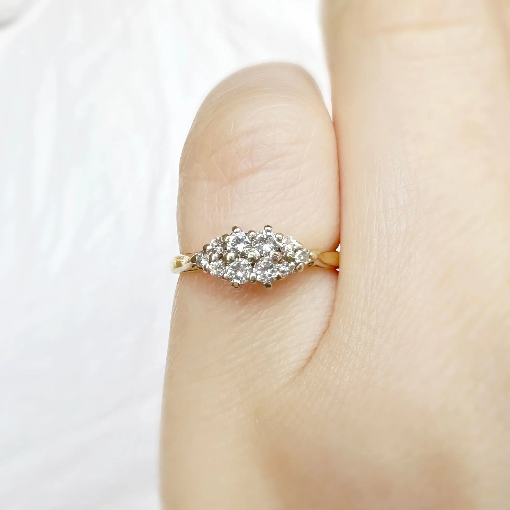 Harlow 18ct Diamond Ring Peach and Willow