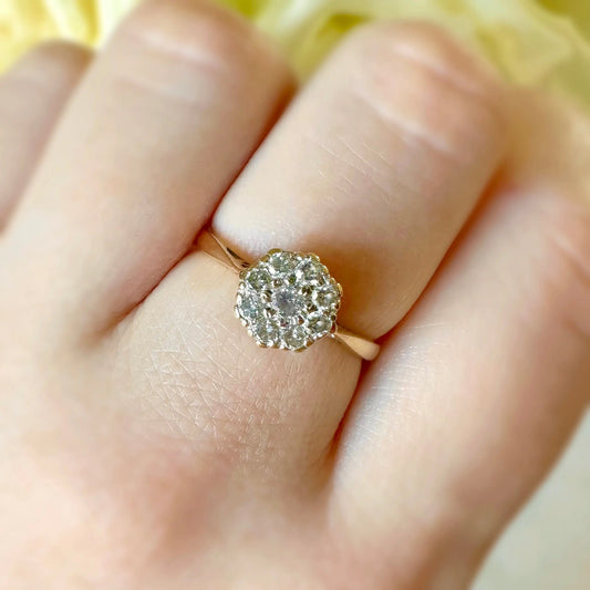 Marie Diamond Ring Peach and Willow