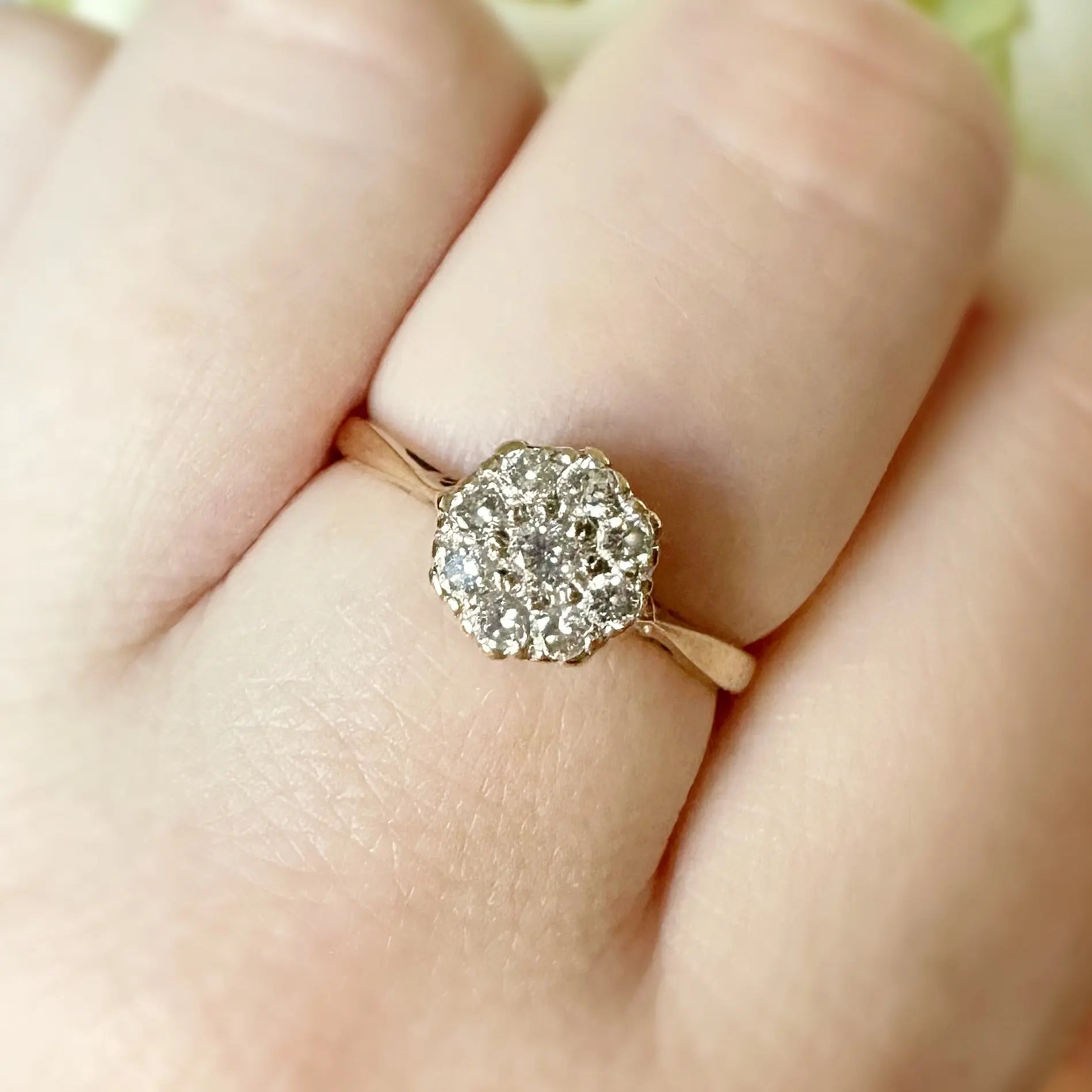 Marie Diamond Ring Peach and Willow