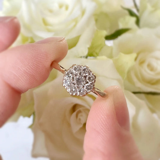 Marie Diamond Ring Peach and Willow