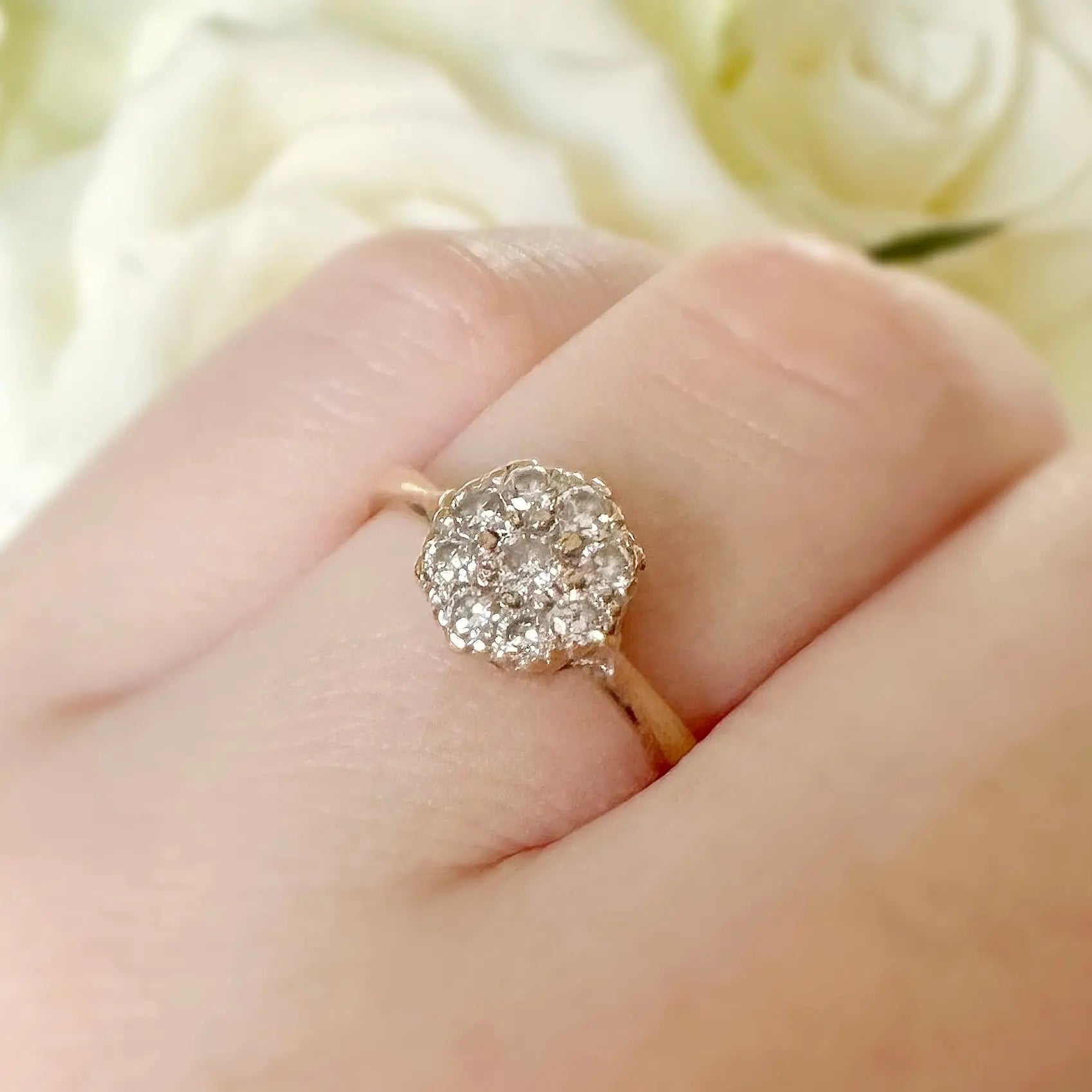 Marie Diamond Ring Peach and Willow