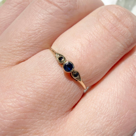 Bea 9ct Dainty Sapphire Stacking Band