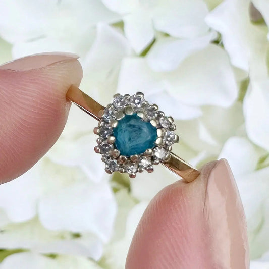 Elodie Topaz and Diamond Ring Peach and Willow