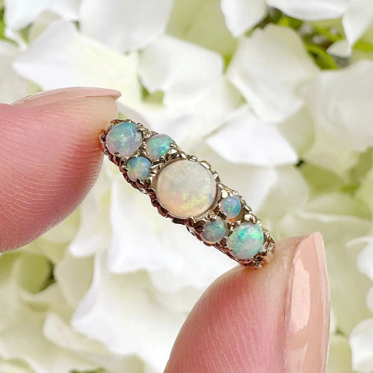 Freya Opal Ring Peach and Willow