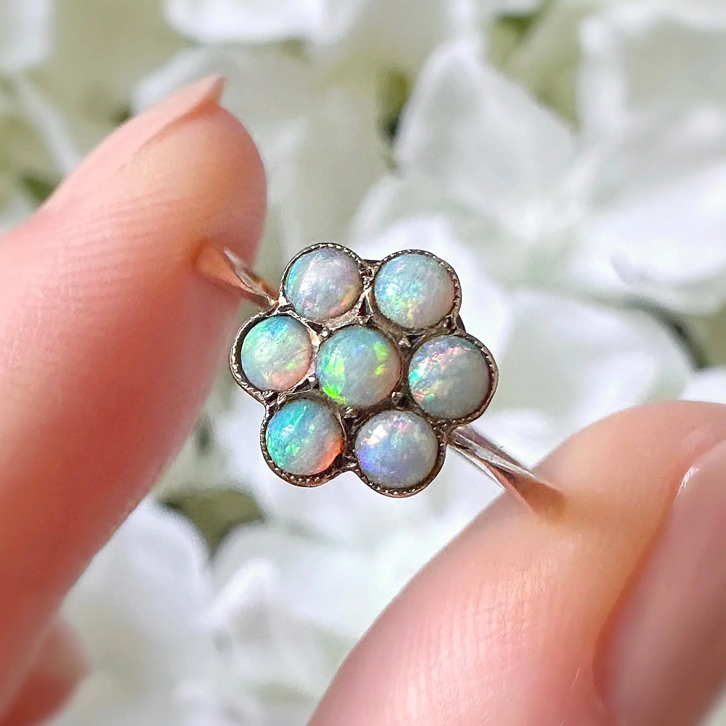 Clementine Victorian Opal Ring Peach and Willow