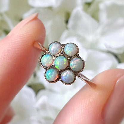 Clementine Victorian Opal Ring Peach and Willow
