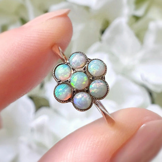 Clementine Victorian Opal Ring Peach and Willow