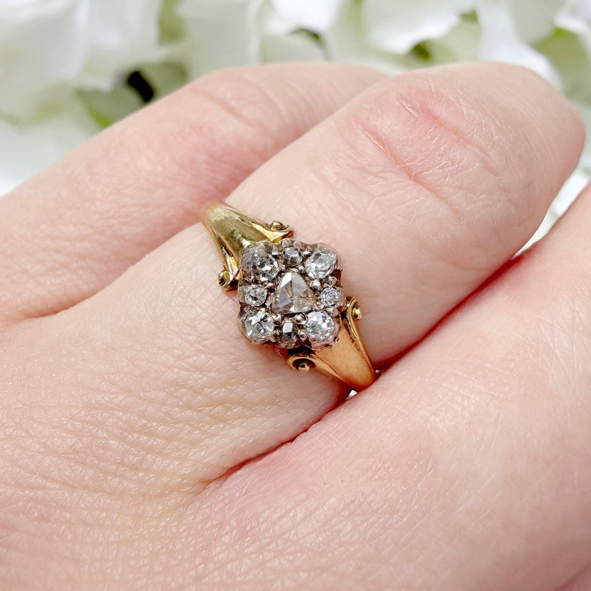 Genevieve 18k Champagne Diamond Ring