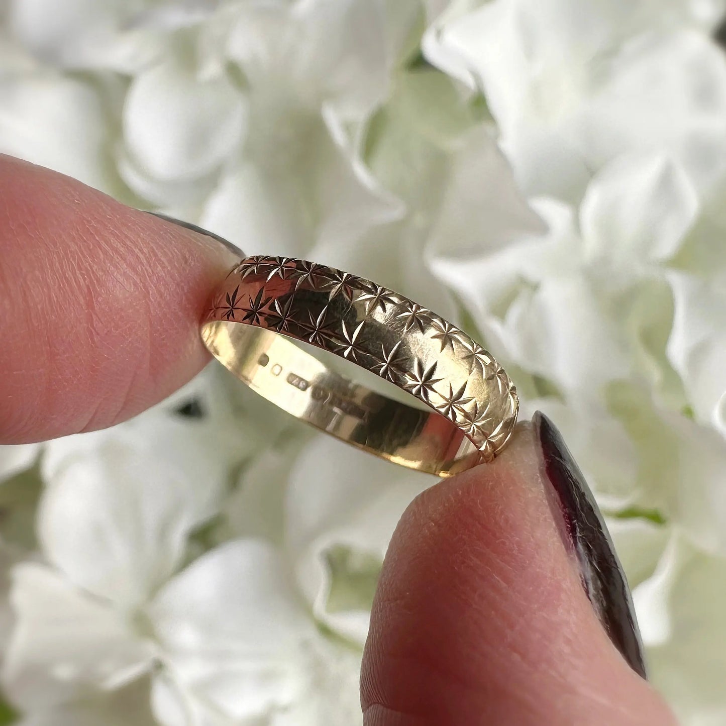 Demie 9k Star Band Ring Peach and Willow