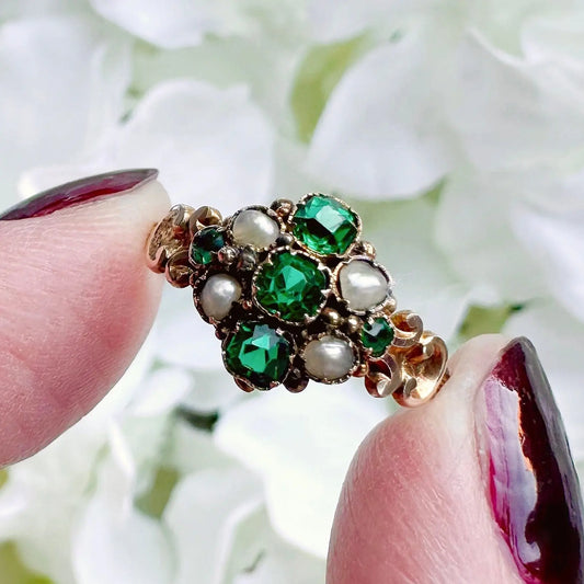 Agathe 12ct Victorian Ring Peach and Willow