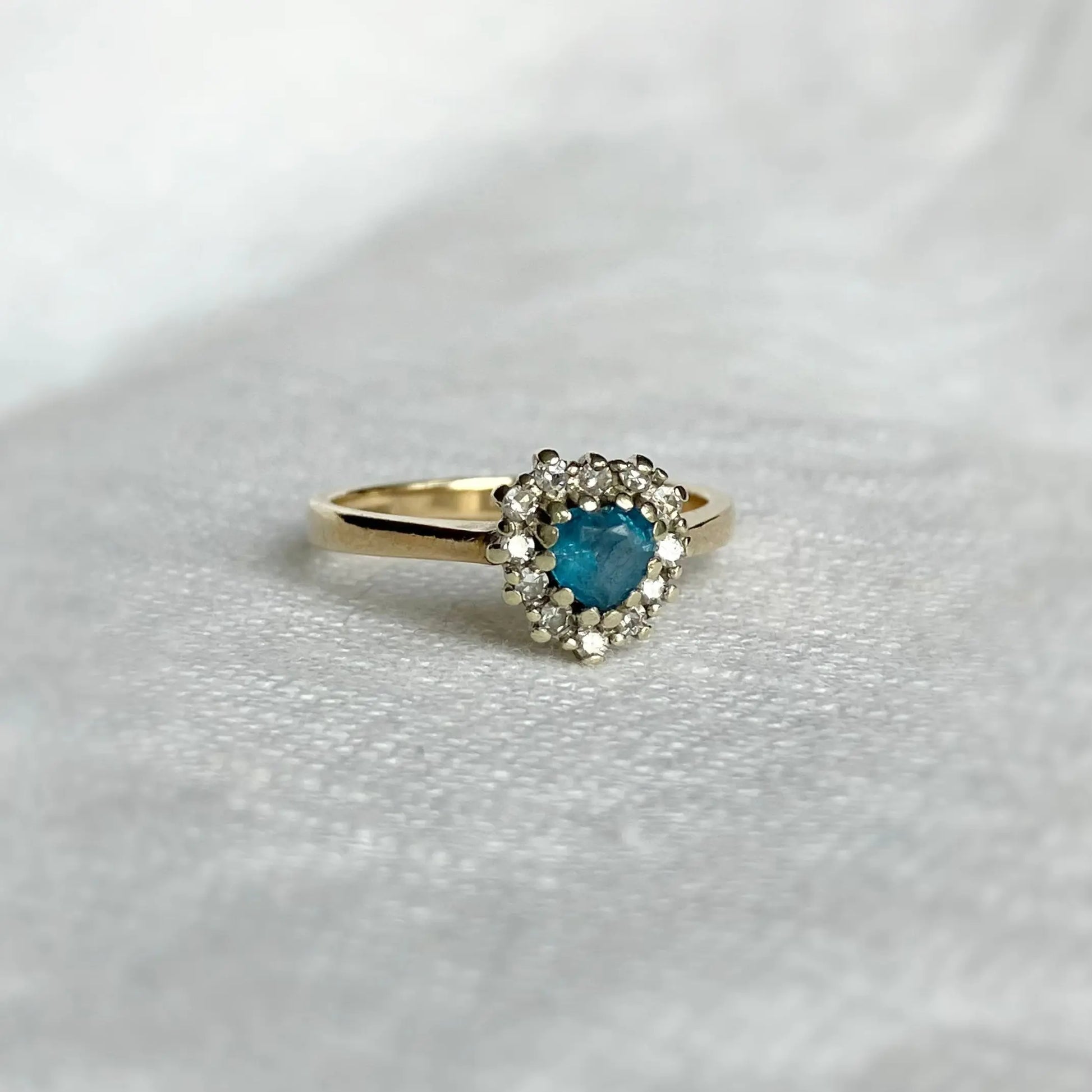 Elodie Topaz and Diamond Ring Peach and Willow