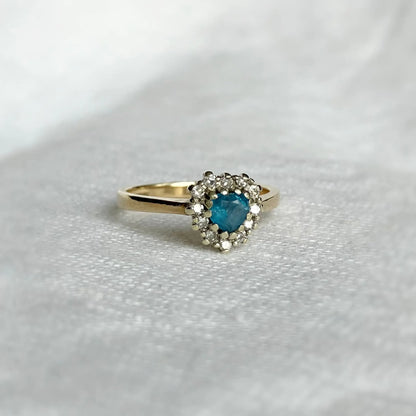 Elodie Topaz and Diamond Ring Peach and Willow