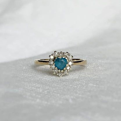 Elodie Topaz and Diamond Ring Peach and Willow