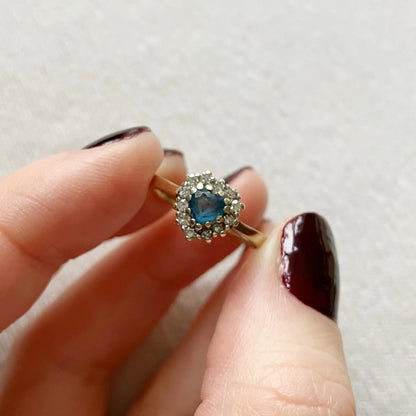 Elodie Topaz and Diamond Ring Peach and Willow
