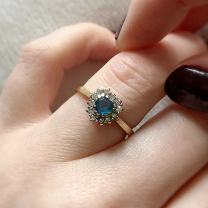 Elodie Topaz and Diamond Ring Peach and Willow