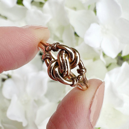 Orlie 9ct Gold Edwardian Lovers Knot Ring