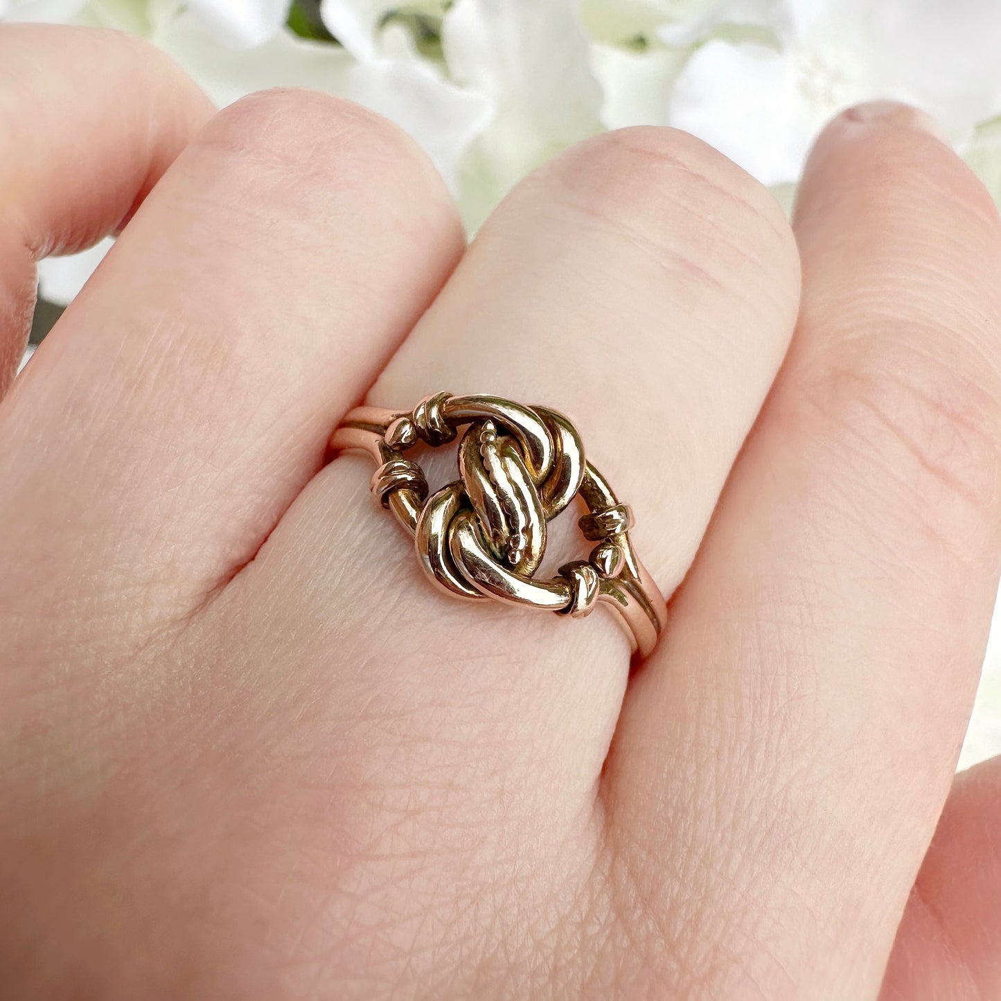 Orlie 9ct Gold Edwardian Lovers Knot Ring