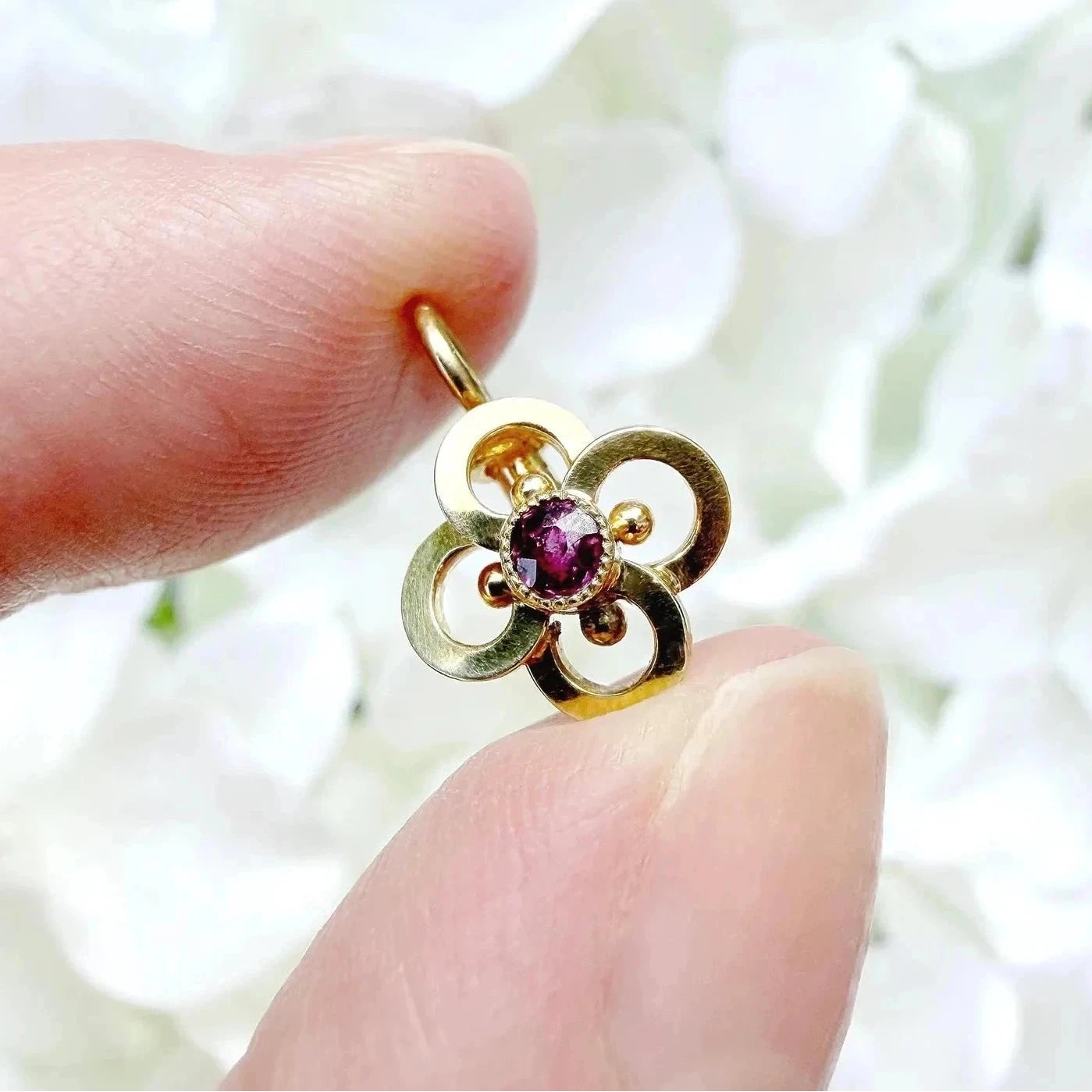 quatrefoil antique victorian pendant