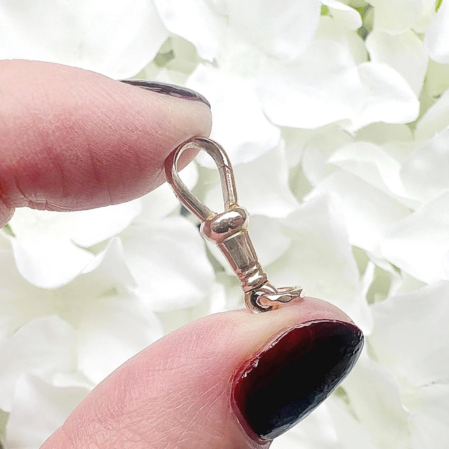 rose gold antique dog clip