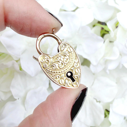 edwardian padlock pendant