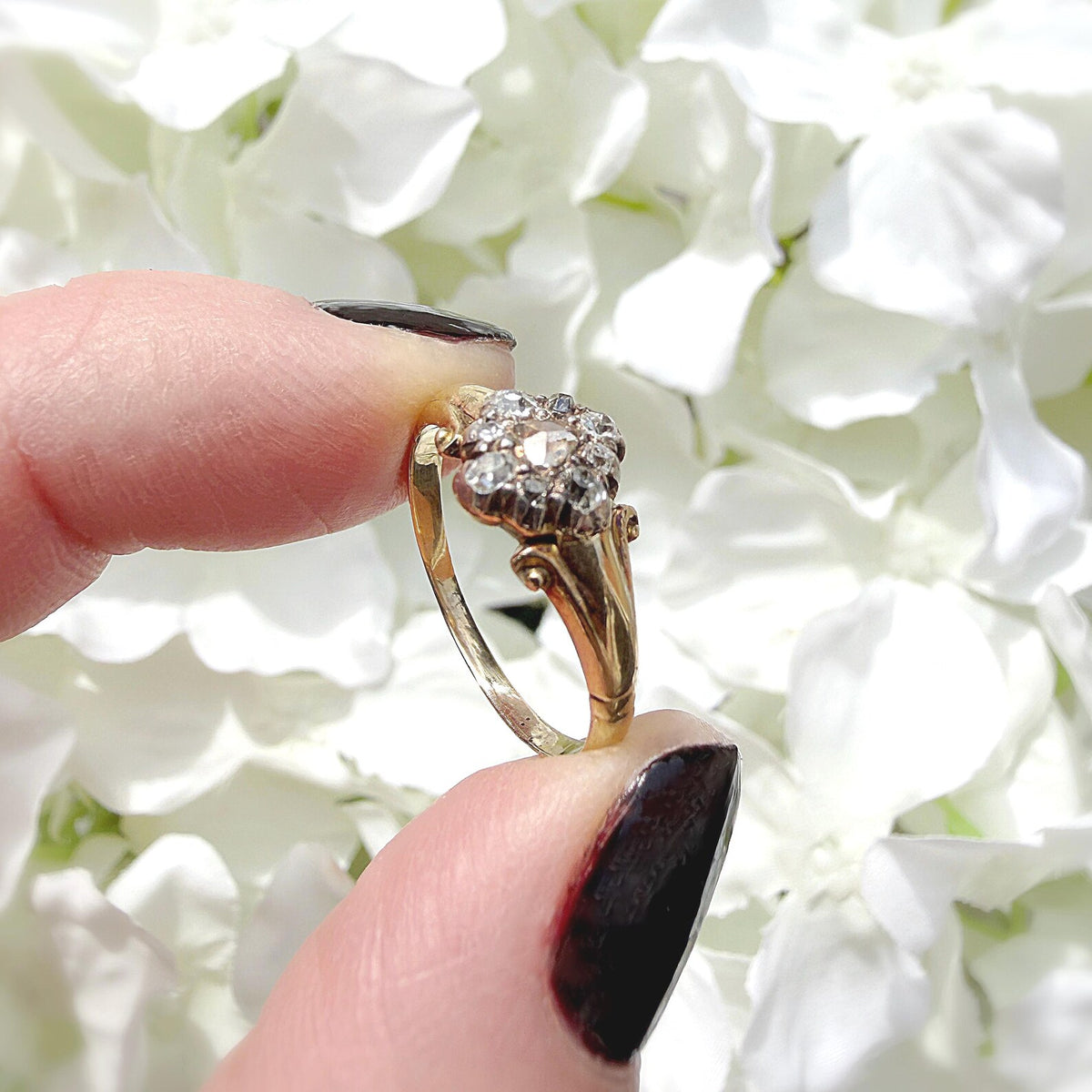 Genevieve 18k Champagne Diamond Ring