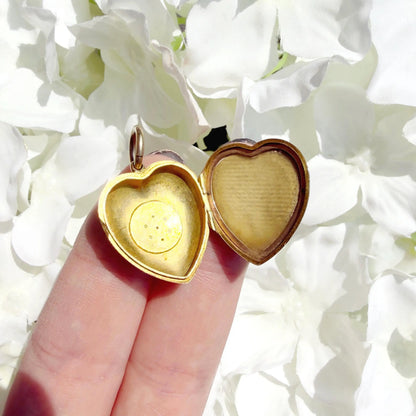 Irina Edwardian 9k Heart Locket Pendant