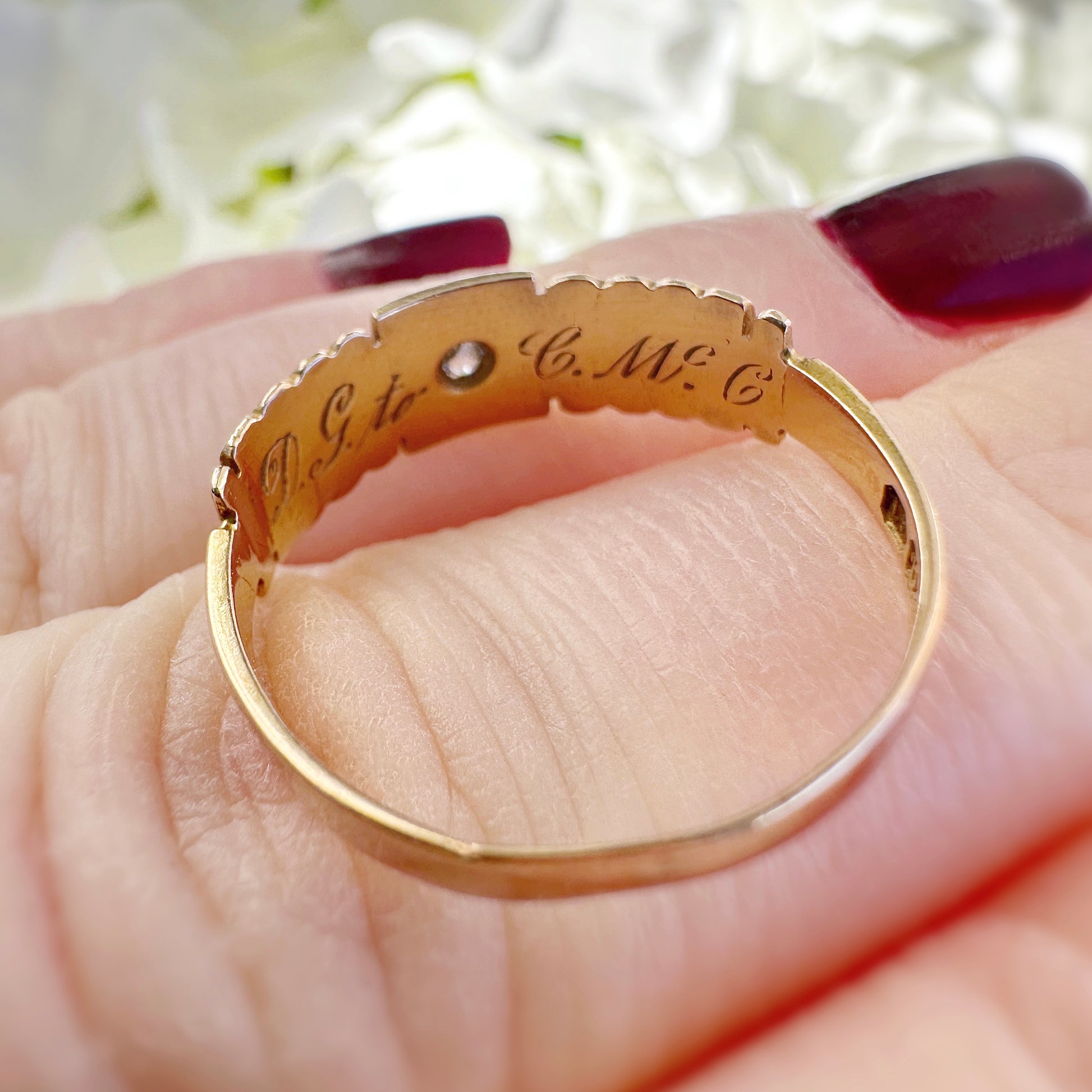 15ct gold victorian antique diamond and pearl starburst ring